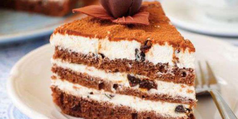 Бисквитный торт с черносливом - рецепт приготовления с фото от Maggi.ru