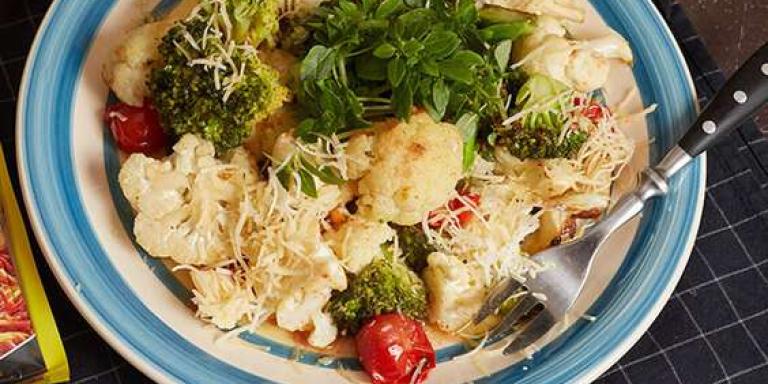 Гарнир из брокколи и цветной капусты — пошаговый рецепт с фото
