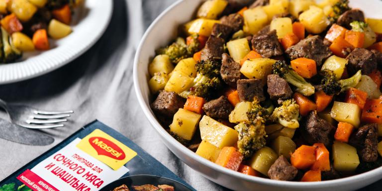 Запеченная в духовке с брокколи, картофелем и морковью: рецепт с фото