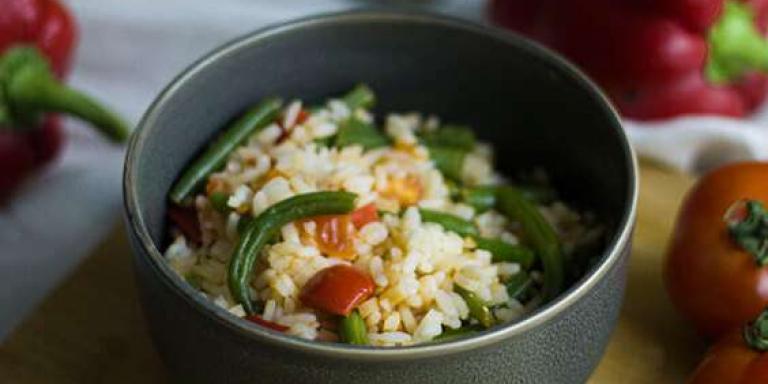 Рис с фасолью, томатами и перцем - рецепт приготовления с фото от Maggi.ru