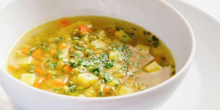 Гороховый постный суп с солеными огурчиками - рецепт с фото от Магги