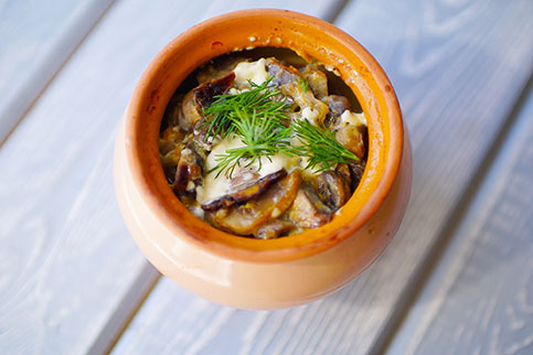 Жаркое из свинины с грибами. 🍲