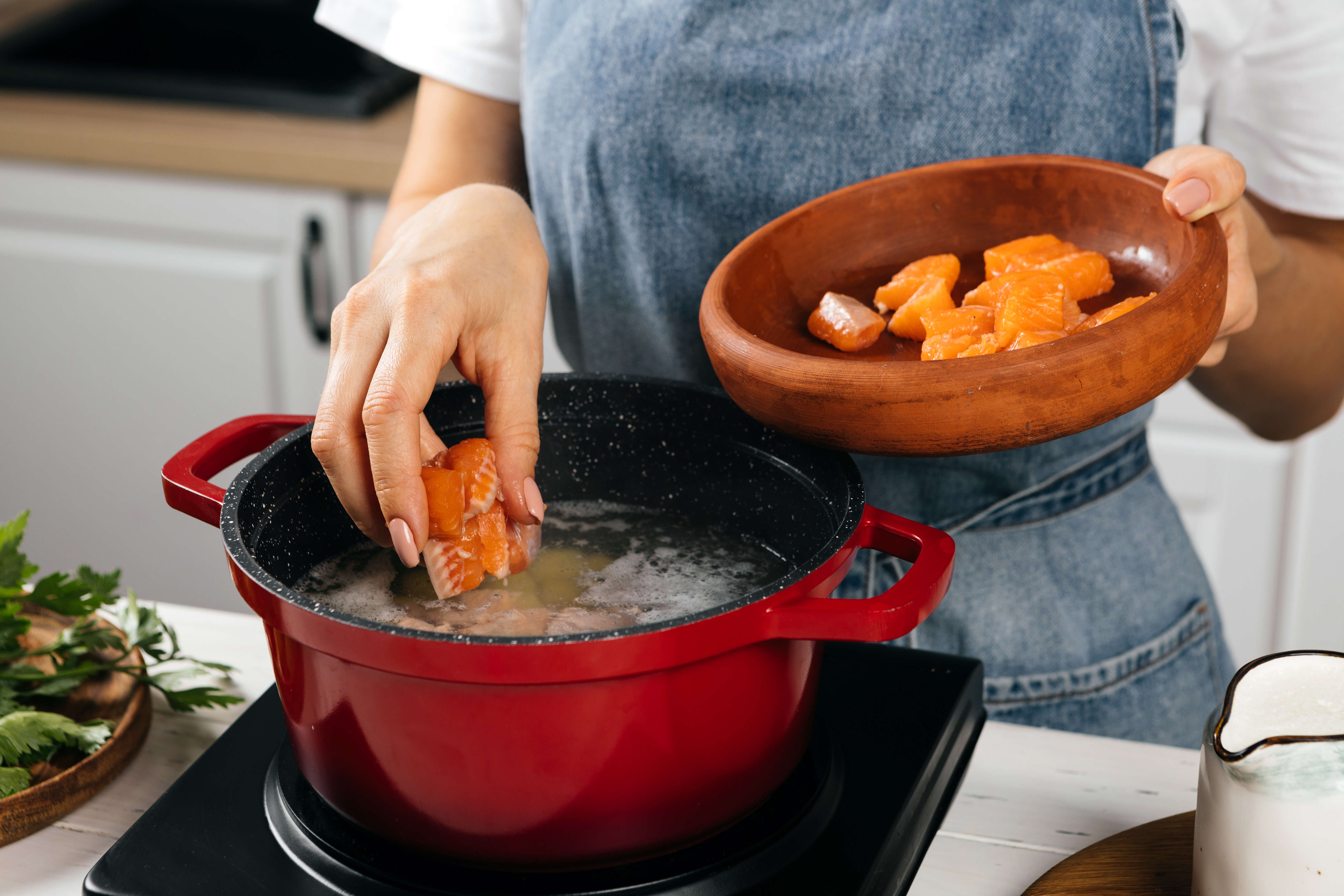 Финская уха на сливках - рецепт приготовления с фото от Maggi.ru