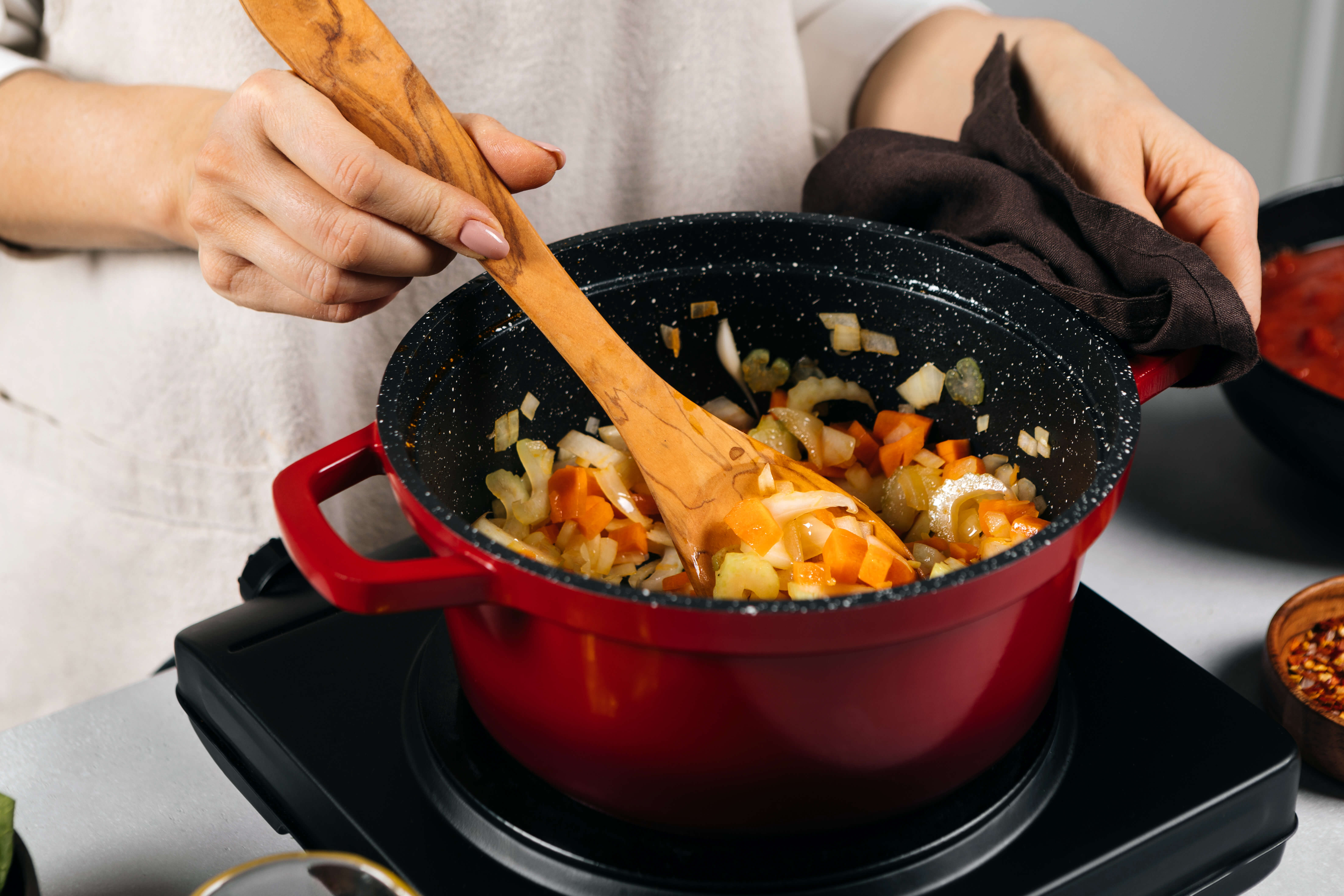 Томатный суп с красной чечевицей и мясом, пошаговый рецепт с фото