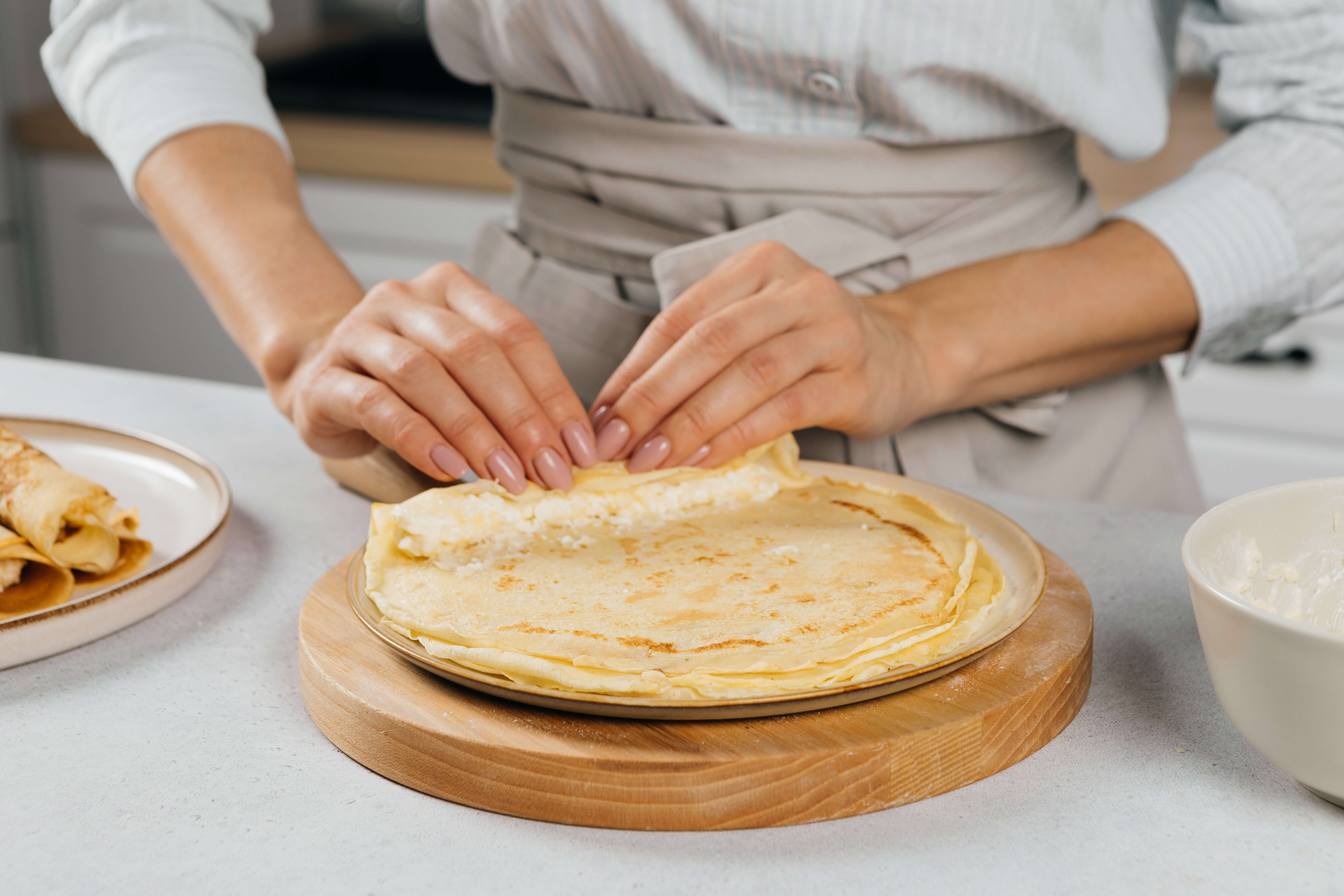 Блины с сырной начинкой - рецепт приготовления с фото от Maggi.ru