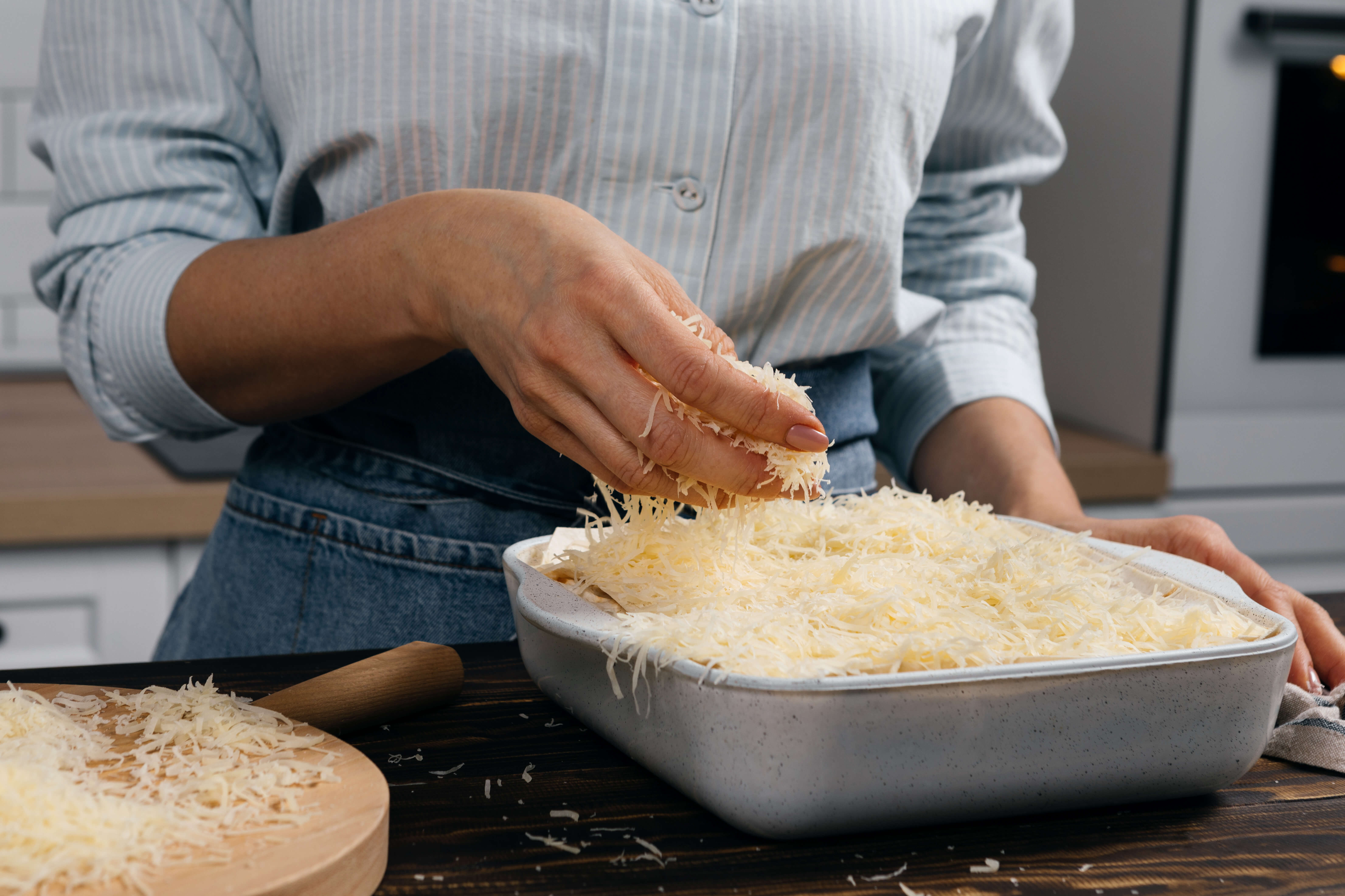 Быстрая лазанья из лаваша с начинкой из курицы и грибов