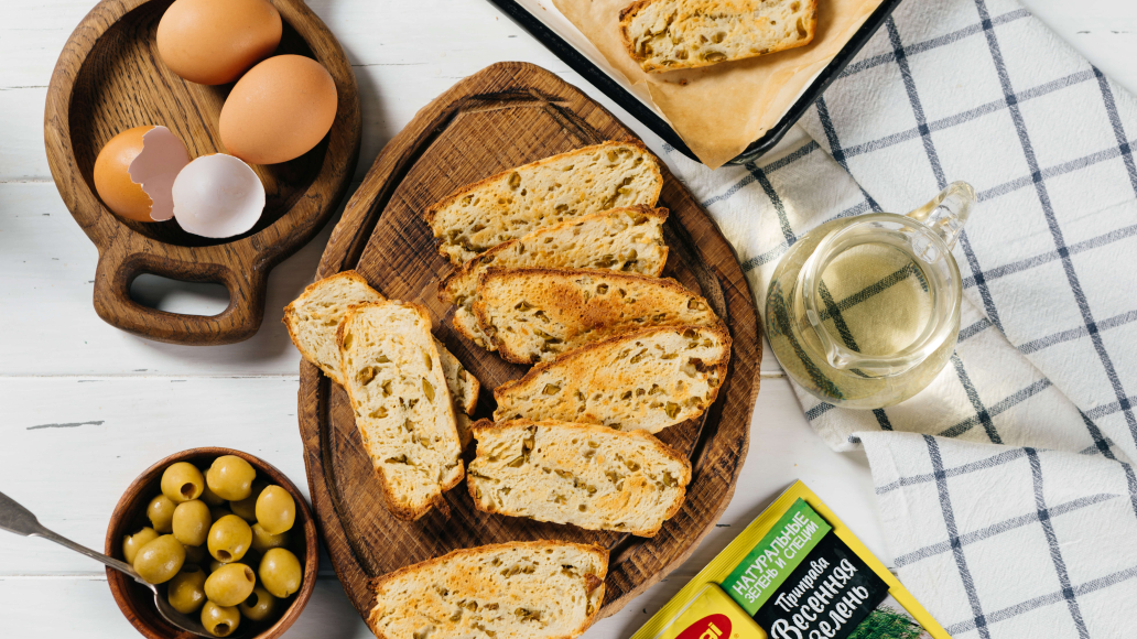 Хрустящее итальянское печенье с оливками и сыром, пошаговый рецепт с фото