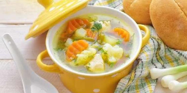 Суп овощной в горшочке с цыпленком - рецепт приготовления с фото от Maggi.ru