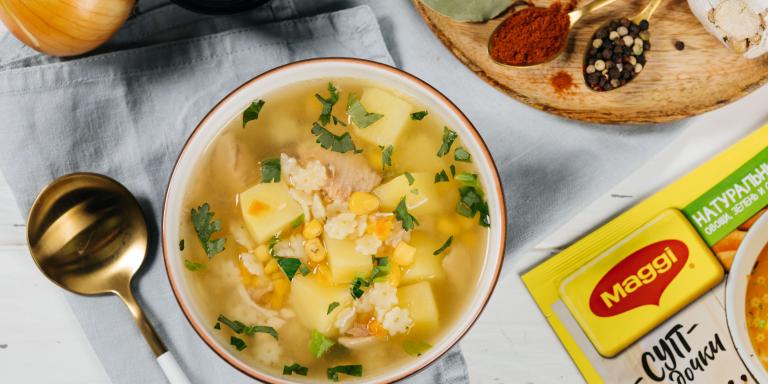 Куриный суп со звездочками — рецепт супа на каждый день как в детстве