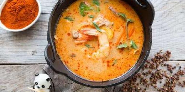 Тайландский суп из креветок - рецепт приготовления с фото от Maggi.ru