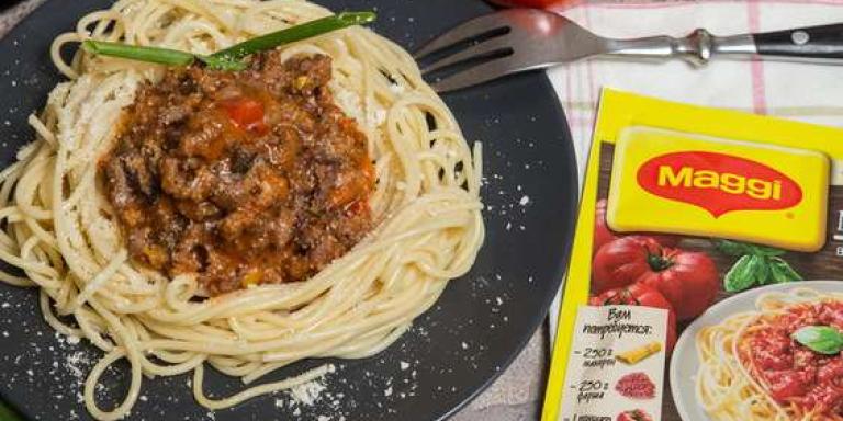 Паста с фаршем — рецепт от Maggi.ru с фотографиями