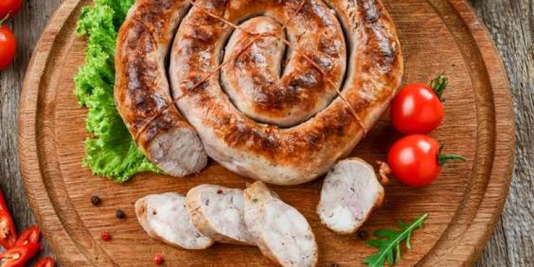 Домашняя колбаса из свинины - пошаговый рецепт с фото от Магги