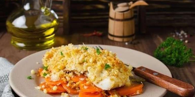 Рыба под сырной корочкой - рецепт приготовления с фото от Maggi.ru